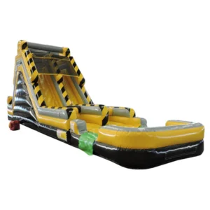 45' 2-Lane Construction Slide With Removable Pool